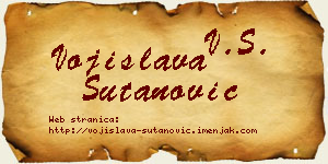 Vojislava Šutanović vizit kartica